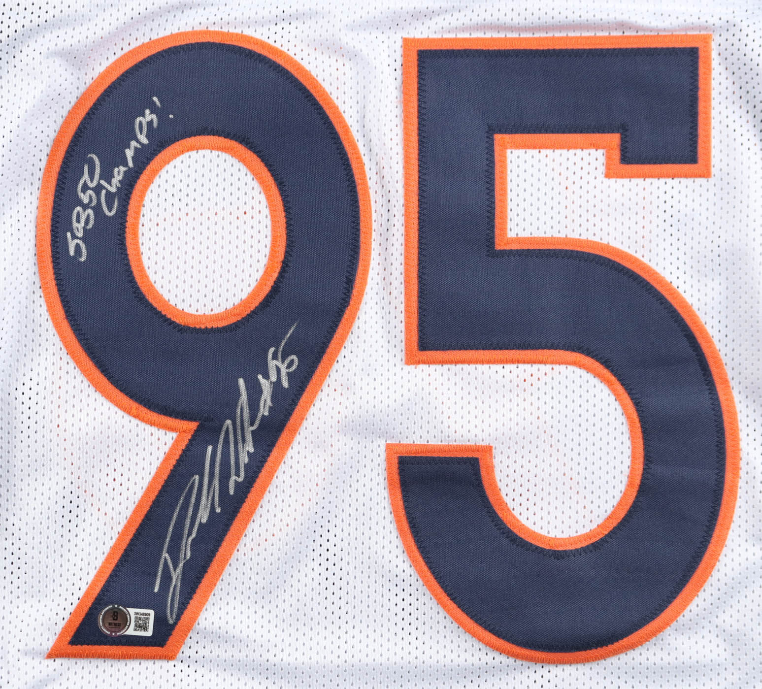 Derek Wolfe Signed Jersey Inscribed "SB 50 Champs!" (Beckett) at PristineAuction.com Derek Wolfe Signed Jersey Inscribed "SB 50 Champs!" (Beckett) at PristineAuction.com