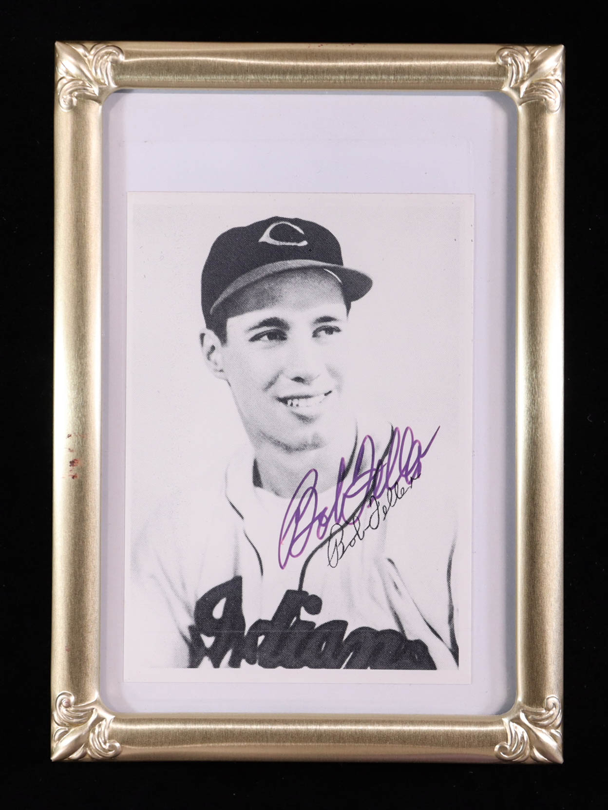 Bob Feller Signed Customed Framed Photo (Beckett) at PristineAuction.com Bob Feller Signed Customed Framed Photo (Beckett) at PristineAuction.com