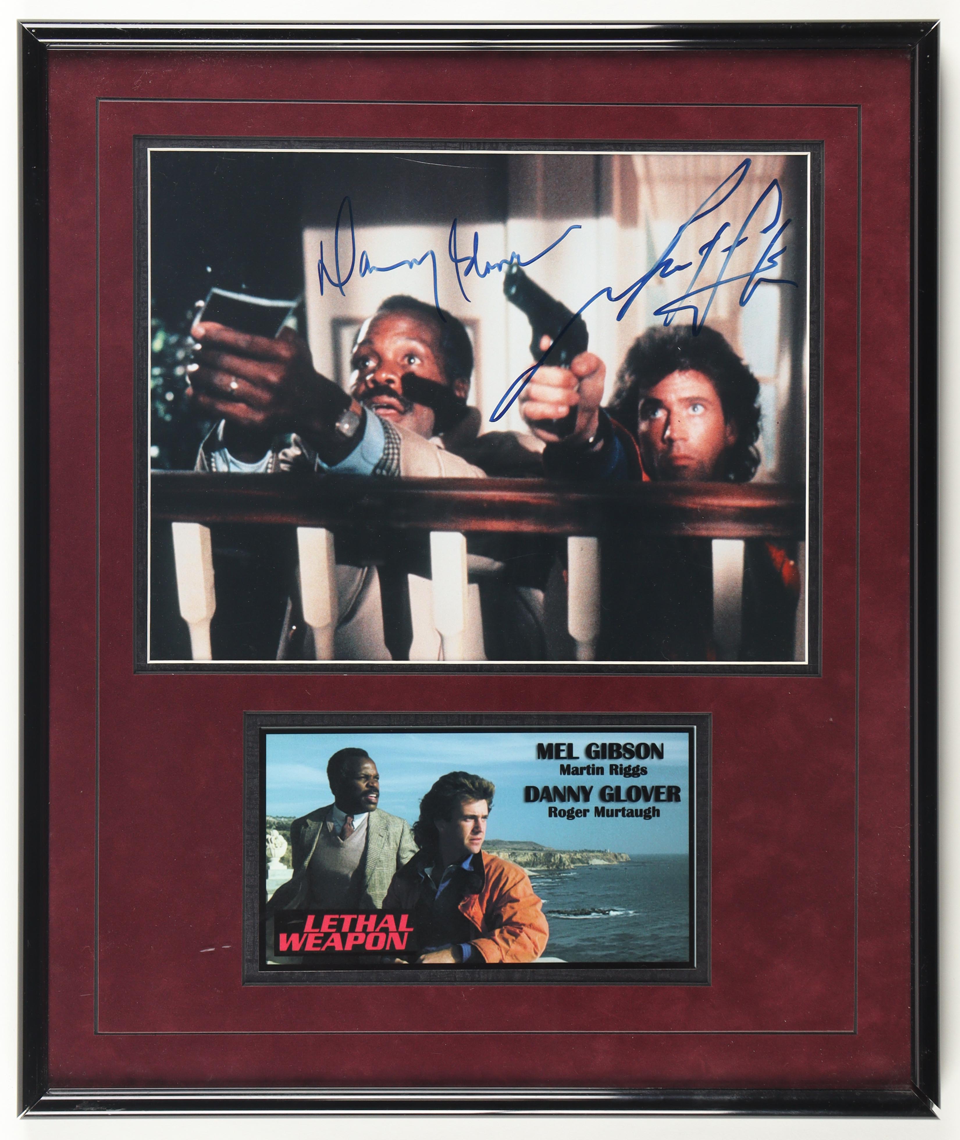 Danny Glover & Mel Gibson Dual-Signed "Lethal Weapon" Custom Framed Photo Display (ACOA) at PristineAuction.com Danny Glover & Mel Gibson Dual-Signed "Lethal Weapon" Custom Framed Photo Display (ACOA) at PristineAuction.com