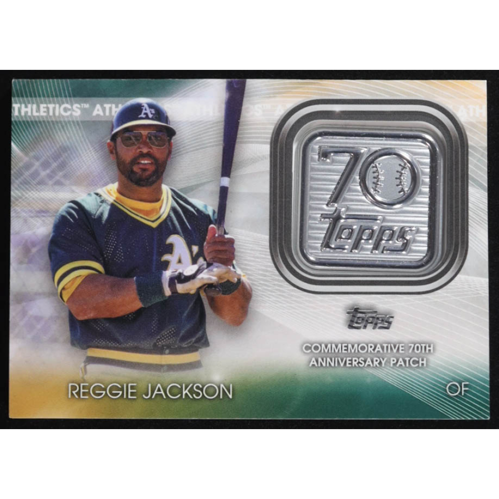 Reggie Jackson 2021 Topps 70th Anniversary Commemorative Logo Patches #70LPRJ at PristineAuction.com