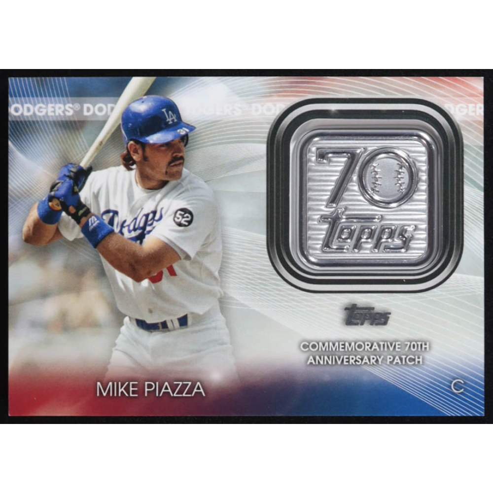 Mike Piazza 2021 Topps 70th Anniversary Commemorative Logo Patches #T70PMP at PristineAuction.com