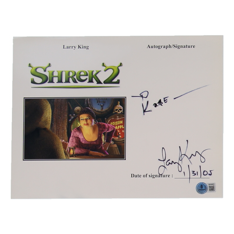 Larry King Signed "Shrek" 8x10 Photo (Beckett) at PristineAuction.com Larry King Signed "Shrek" 8x10 Photo (Beckett) at PristineAuction.com