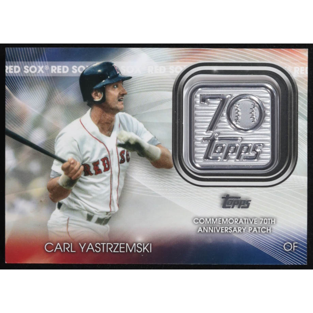 Carl Yastrzemski 2021 Topps 70th Anniversary Commemorative Logo Patches #T70PCY at PristineAuction.com