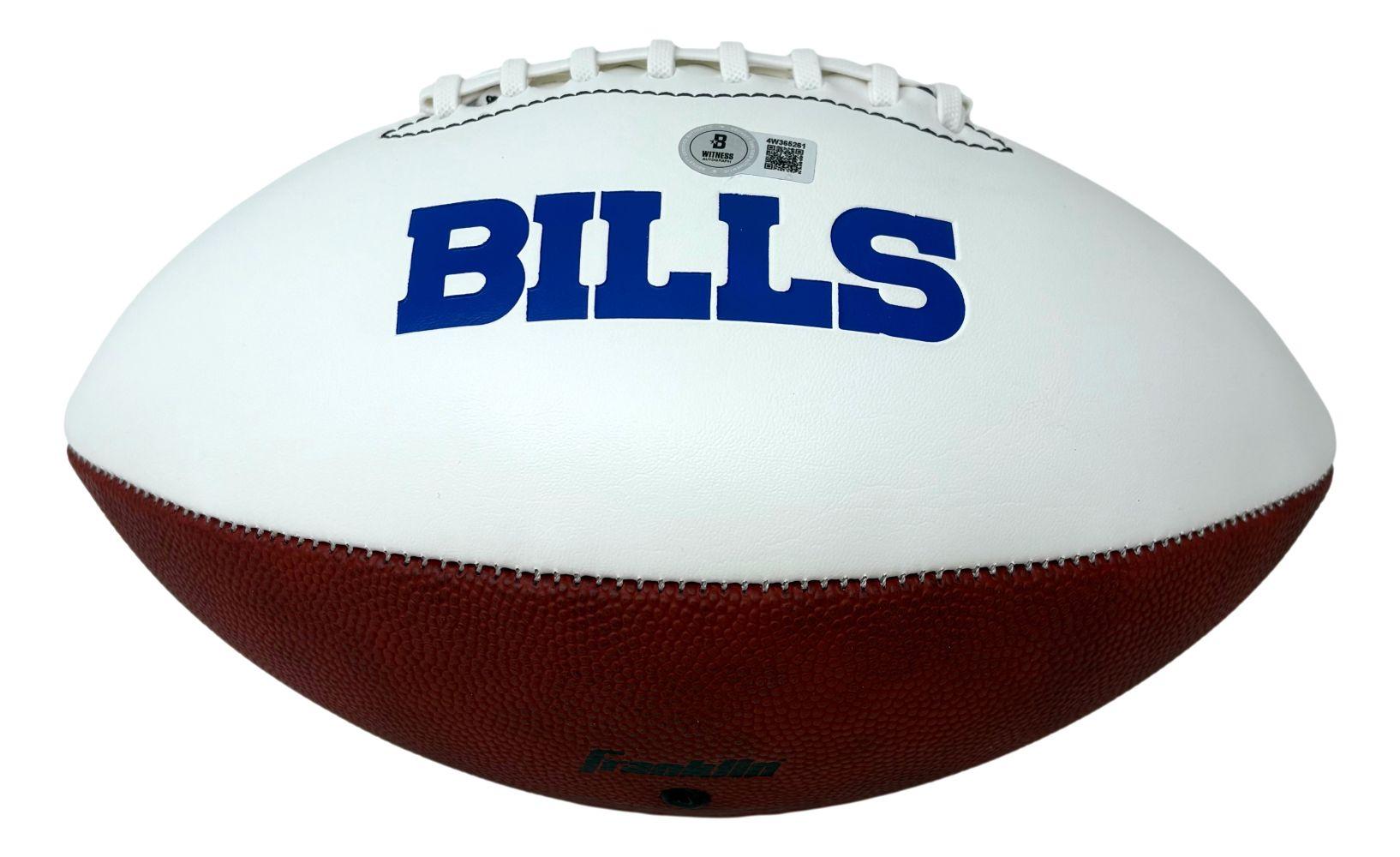 Thurman Thomas Signed Bills Logo Football Inscribed "HOF 07" (Beckett) at PristineAuction.com Thurman Thomas Signed Bills Logo Football Inscribed "HOF 07" (Beckett) at PristineAuction.com