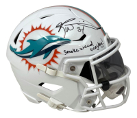Ricky Williams Signed Dolphins Mid-Size SpeedFlex Helmet Inscribed "Smoke Weed Everyday!" (JSA) at PristineAuction.com