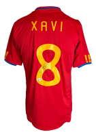 Xavi Signed Spain National Team Adidas Authentic Jersey (Beckett) at PristineAuction.com