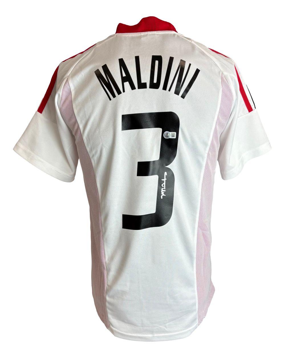 Paolo Maldini Signed AC Milan Adidas Authentic Jersey (Beckett) at PristineAuction.com Paolo Maldini Signed AC Milan Adidas Authentic Jersey (Beckett) at PristineAuction.com