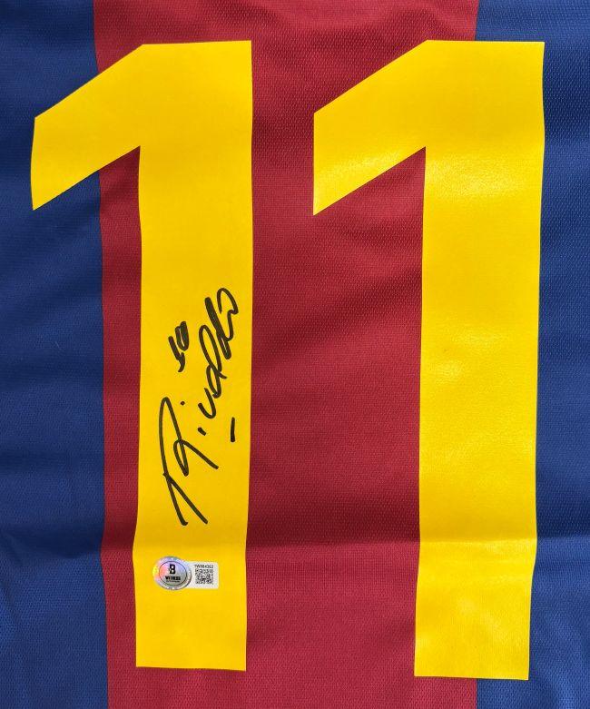 Rivaldo Signed Barcelona Nike Authentic Jersey (Beckett) at PristineAuction.com Rivaldo Signed Barcelona Nike Authentic Jersey (Beckett) at PristineAuction.com