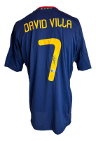 David Villa Signed Spain National Team Adidas Authentic Jersey (Beckett) at PristineAuction.com