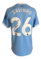 Savinho Signed Manchester City Puma Authentic Jersey (Beckett) at PristineAuction.com