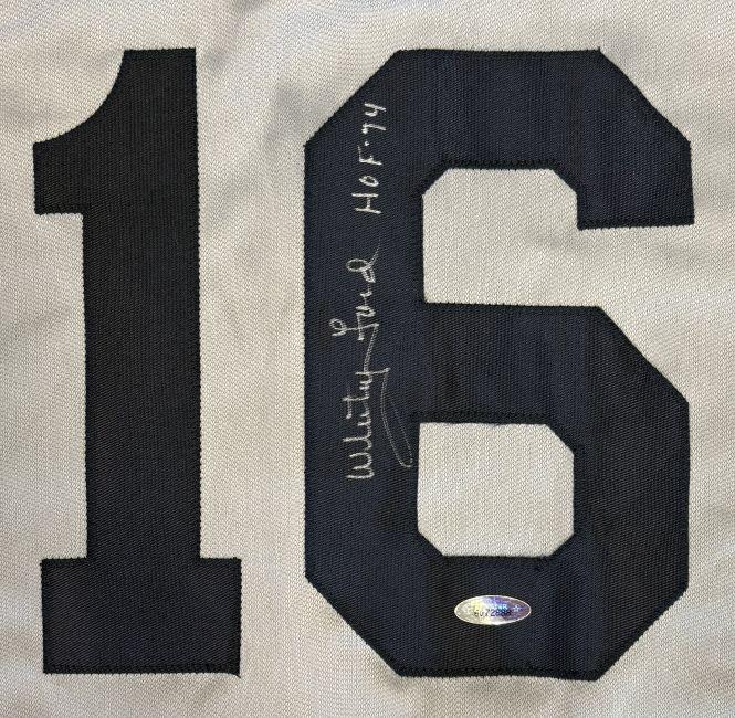 Whitey Ford Signed Jersey Inscribed "HOF 74" (Tristar) at PristineAuction.com Whitey Ford Signed Jersey Inscribed "HOF 74" (Tristar) at PristineAuction.com