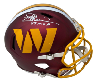 Joe Theismann Signed Commanders Full-Size Speed Helmet Inscribed "83 MVP" (Beckett) at PristineAuction.com