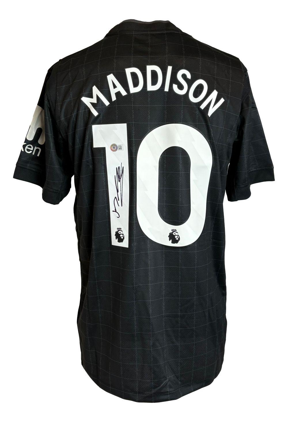 James Maddison Signed Tottenham Nike Authentic Jersey (Beckett) at PristineAuction.com James Maddison Signed Tottenham Nike Authentic Jersey (Beckett) at PristineAuction.com