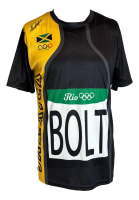 Usain Bolt Signed Team Jamaica Track Shirt (Beckett) at PristineAuction.com