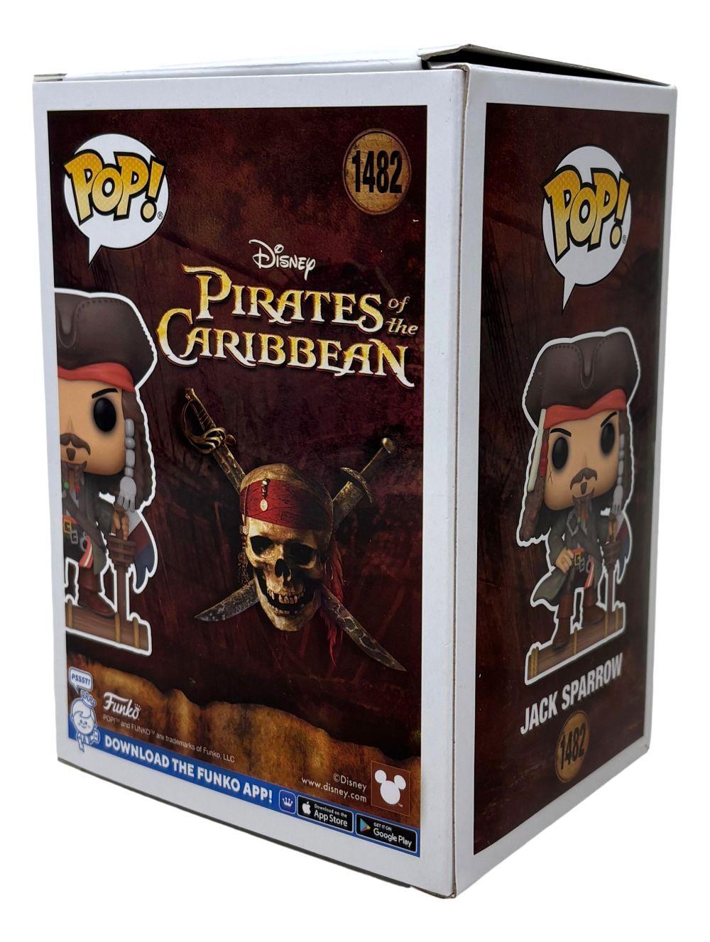 Johnny Depp Signed "Pirates of the Caribbean" #1482 Jack Sparrow Funko Pop! Vinyl Figure (PSA) at PristineAuction.com Johnny Depp Signed "Pirates of the Caribbean" #1482 Jack Sparrow Funko Pop! Vinyl Figure (PSA) at PristineAuction.com