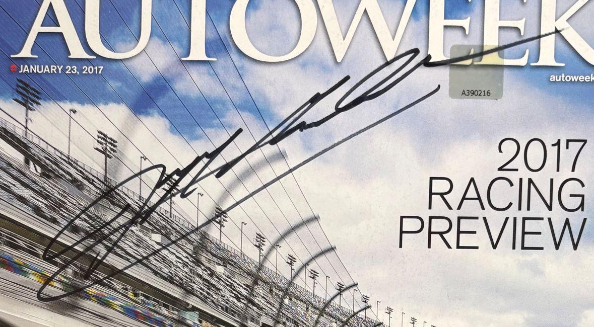 Jeff Gordon Signed 2017 "Autoweek" Magazine (PSA) at PristineAuction.com Jeff Gordon Signed 2017 "Autoweek" Magazine (PSA) at PristineAuction.com