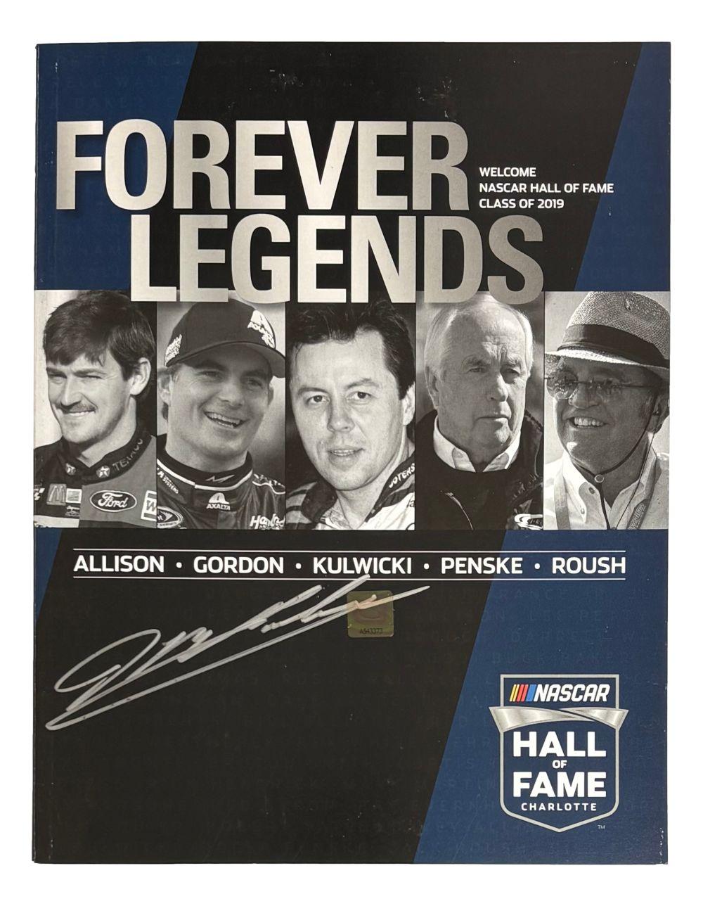 Jeff Gordon Signed NASCAR 2019 Hall Of Fame Program (PSA) at PristineAuction.com Jeff Gordon Signed NASCAR 2019 Hall Of Fame Program (PSA) at PristineAuction.com