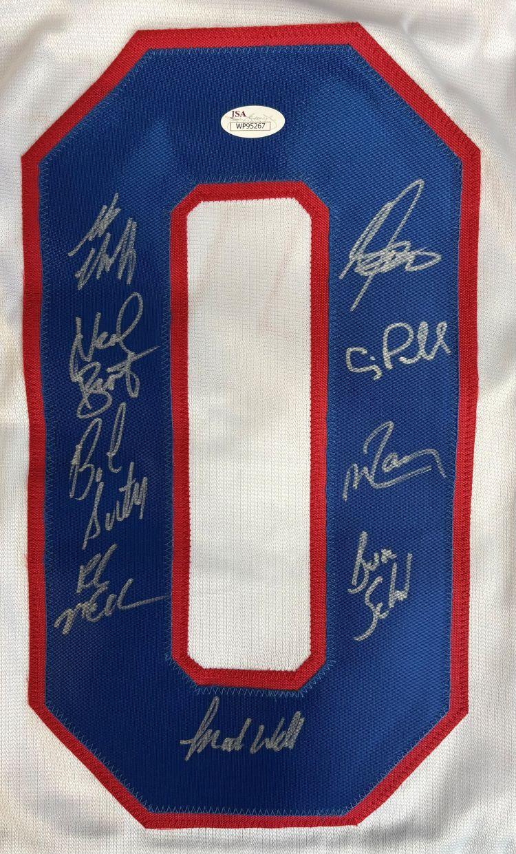 1980 Team USA | "Miracle on Ice" | Jersey Signed by (9) with Buzz Schneider, Steve Christoff, Neal Broten (JSA) at PristineAuction.com 1980 Team USA | "Miracle on Ice" | Jersey Signed by (9) with Buzz Schneider, Steve Christoff, Neal Broten (JSA) at PristineAuction.com