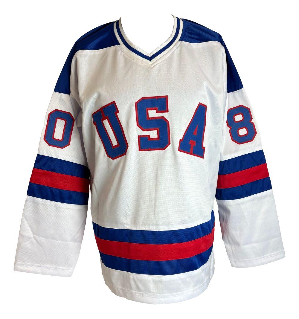 1980 Team USA | "Miracle on Ice" | Jersey Signed by (9) with Mike Eruzione, Jim Craig, Jack O'Callahan (JSA) at PristineAuction.com 1980 Team USA | "Miracle on Ice" | Jersey Signed by (9) with Mike Eruzione, Jim Craig, Jack O'Callahan (JSA) at PristineAuction.com