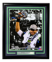 Russell Wilson Signed Seahawks Custom Framed Photo (Beckett) at PristineAuction.com