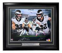 Cooper DeJean & Reed Blankenship Signed Eagles Custom Framed Photo (Fanatics) at PristineAuction.com