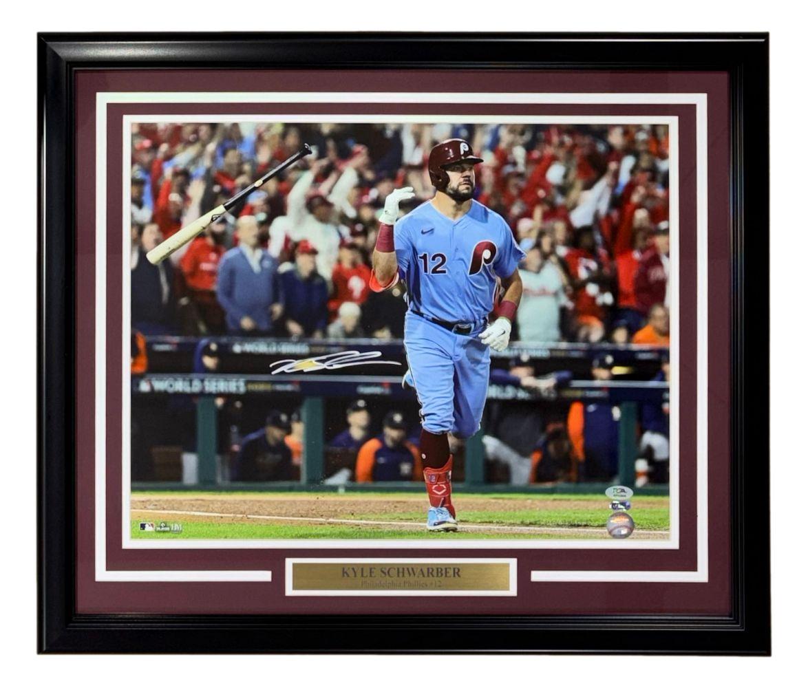 Kyle Schwarber Signed Phillies Custom Framed Photo (PSA) at PristineAuction.com Kyle Schwarber Signed Phillies Custom Framed Photo (PSA) at PristineAuction.com