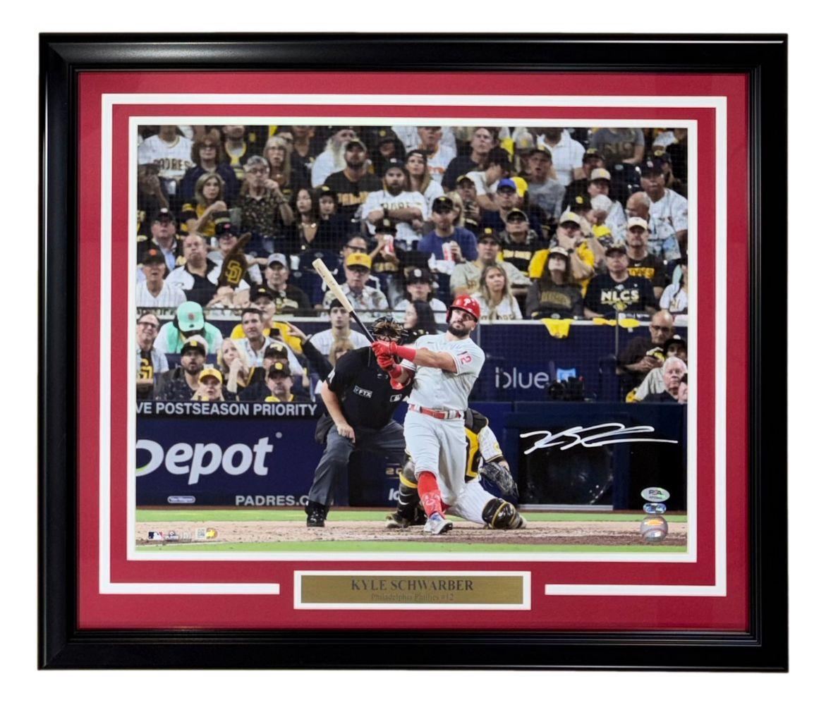 Kyle Schwarber Signed Phillies Custom Framed Photo (PSA) at PristineAuction.com Kyle Schwarber Signed Phillies Custom Framed Photo (PSA) at PristineAuction.com