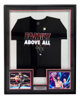 Roman Reigns Signed WWE Custom Framed T-Shirt (Fanatics) at PristineAuction.com
