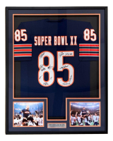1985 Bears Custom Framed Jersey Signed By (12) with Mike Singletary, Willie Gault, Shaun Gayle (JSA) at PristineAuction.com