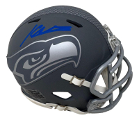 Kenneth Walker III Signed Seahawks Slate Alternate Speed Mini Helmet (Fanatics) at PristineAuction.com