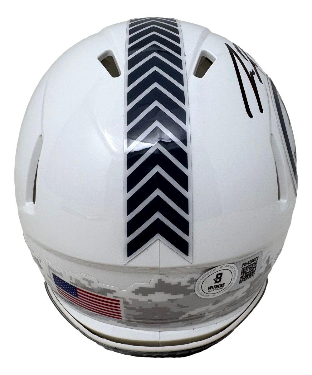 Pat Freiermuth Signed Steelers Salute to Service Alternate Speed Mini Helmet (Beckett) at PristineAuction.com Pat Freiermuth Signed Steelers Salute to Service Alternate Speed Mini Helmet (Beckett) at PristineAuction.com