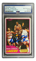 Magic Johnson Signed 1981 Topps #21 RC (PSA) at PristineAuction.com