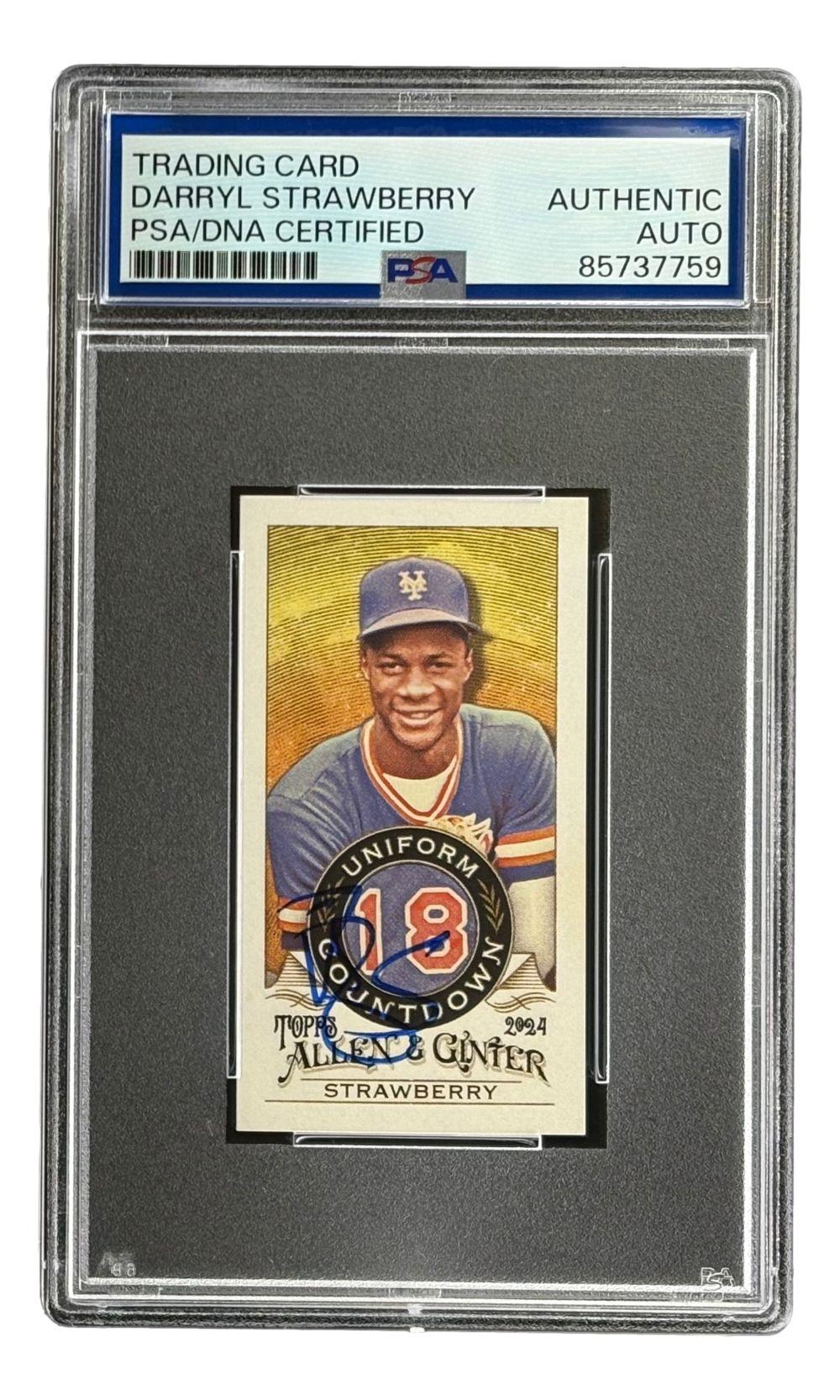 Darryl Strawberry Signed 2024 Topps Allen & Ginter #UC18 (PSA) at PristineAuction.com Darryl Strawberry Signed 2024 Topps Allen & Ginter #UC18 (PSA) at PristineAuction.com