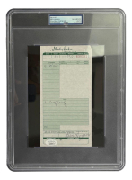 Ben Hogan Signed Shady Oaks Country Club Restaurant Check (PSA) at PristineAuction.com