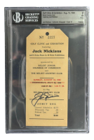 Jack Nicklaus Signed 1964 Beloit Country Club Exhibition Ticket (BGS 7 | Auto 10) at PristineAuction.com