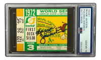 Reggie Jackson Signed Athletics 1972 World Series Game 3 Ticket (PSA | Auto 10) at PristineAuction.com