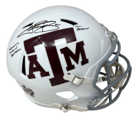 Johnny Manziel Signed Texas A&M Aggies Full-Size Speed Helmet Inscribed "12 Heisman" &  "Johnny F***** Football" (Beckett) at PristineAuction.com