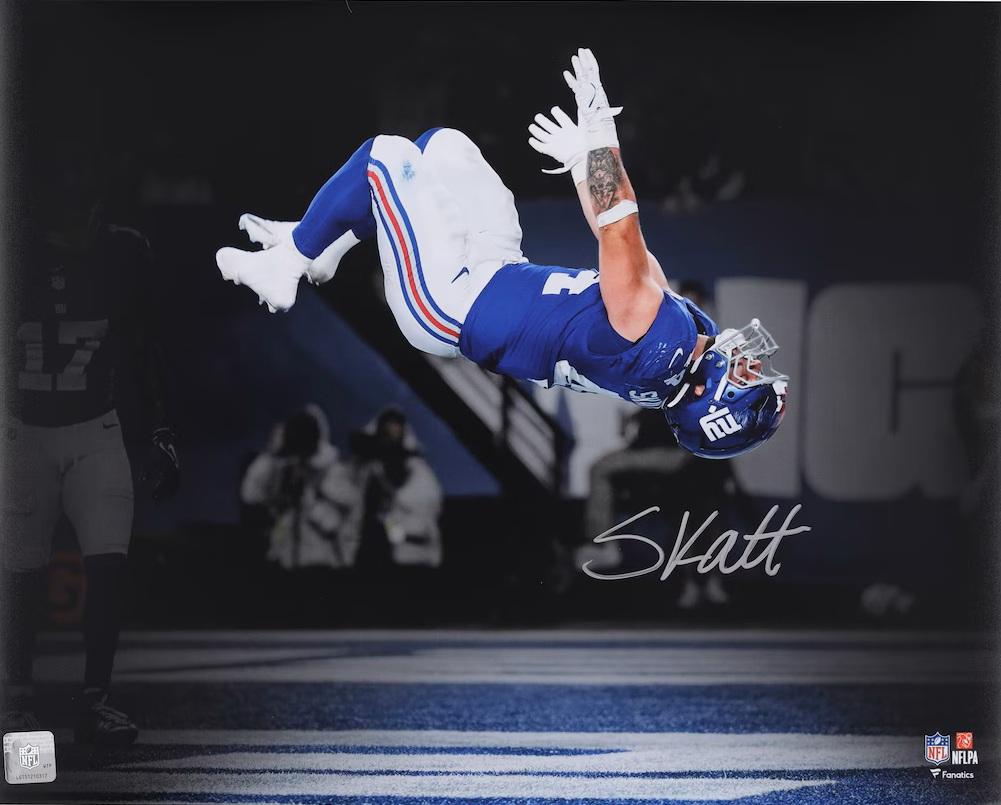 Cam Skattebo Signed Giants 16x20 Photo (Fanatics) at PristineAuction.com Cam Skattebo Signed Giants 16x20 Photo (Fanatics) at PristineAuction.com