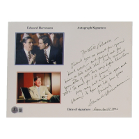 Edward Herrmann Signed 8x10 Photo With Extensive Inscription (Beckett) at PristineAuction.com