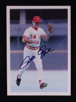Pete Rose Signed 1985 Topps Rose #104 Reds first base (Beckett) at PristineAuction.com