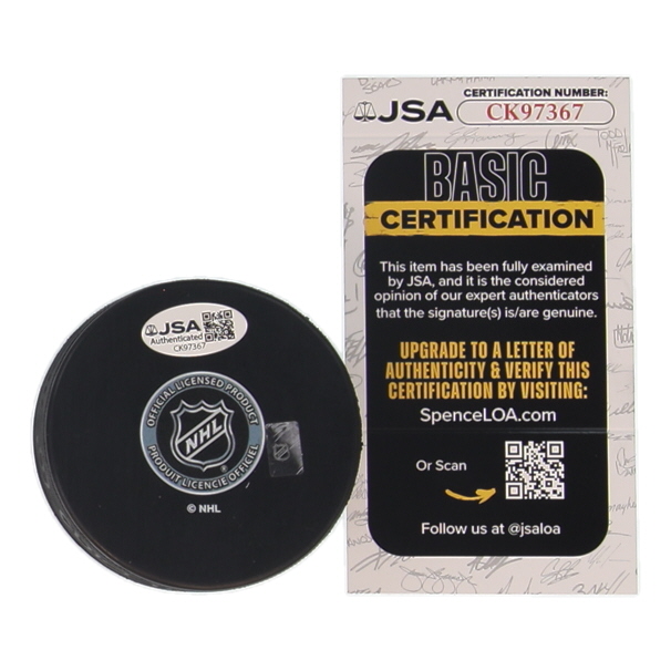 Teemu Selanne Signed Ducks Logo Hockey Puck Inscribed "Finnish Flash" (JSA) at PristineAuction.com Teemu Selanne Signed Ducks Logo Hockey Puck Inscribed "Finnish Flash" (JSA) at PristineAuction.com