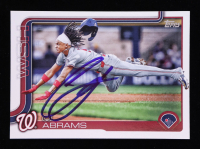 CJ Abrams Signed 2025 Topps #122 (Beckett) at PristineAuction.com