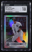Aaron Judge 2022 Topps Series One Rainbow Foil #99 (CGC 10) at PristineAuction.com