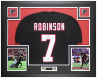 Bijan Robinson Signed Custom Framed Jersey Display (Beckett) at PristineAuction.com