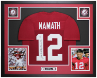 Joe "Willie" Namath Signed Custom Framed Jersey Display (PSA) at PristineAuction.com