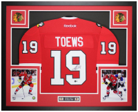 Jonathan Toews Signed Blackhawks Custom Framed Reebok Authentic Jersey Display (Beckett) at PristineAuction.com