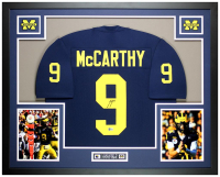 JJ McCarthy Signed Custom Framed Jersey Display (Beckett) at PristineAuction.com
