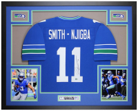 Jaxon Smith-Njigba Signed Custom Framed Jersey Display (Beckett) at PristineAuction.com