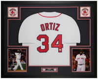 David Ortiz Signed Custom Framed Jersey Display (JSA) at PristineAuction.com