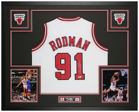 Dennis Rodman Signed Custom Framed Jersey Display (Beckett) at PristineAuction.com
